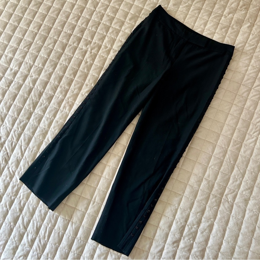 Ann Taylor Cropped Trousers with Beaded Details